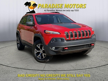 Used 2017 Jeep Cherokee 4d SUV 4WD Trailhawk V6 at Paradise Motors near Lansing, MI