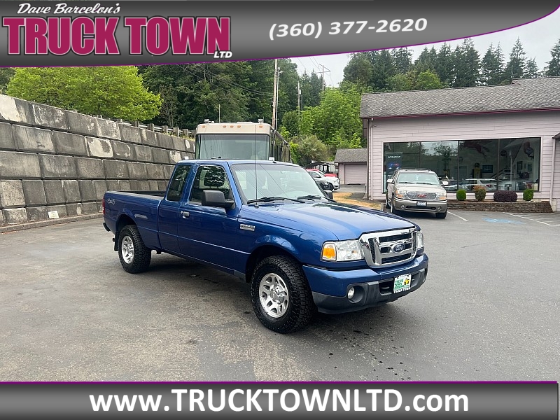 Blue 2010 Ford Ranger Pickup Truck Four-Wheel Drive Manual