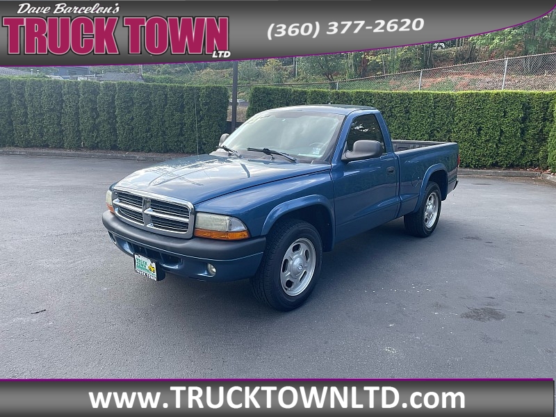 Blue 2003 Dodge Dakota Pickup Truck Rear-Wheel Drive Manual