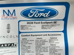 Used 2020  Ford EcoSport 4d SUV 4WD SE at DriveNow Mayfield near Mayfield Heights&comma; OH