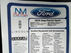 Used 2016  Jeep Patriot FWD 4dr Sport at Drive Now Westlake near Westlake&comma; OH