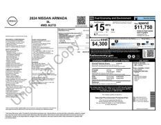 Used 2024  Nissan Armada 4x4 SL at Drive Now Westlake near Westlake&comma; OH