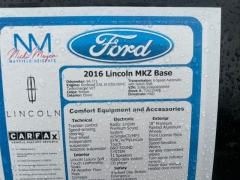 Used 2016  Lincoln MKZ 4d Sedan FWD Ecoboost at Drive Now Westlake near Westlake&comma; OH
