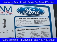 Used 2021  Mercedes-Benz GLE GLE 350 4MATIC SUV at DriveNow Mayfield near Mayfield Heights, OH