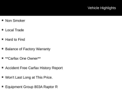 Used 2024 Ford F-150 4WD Raptor SuperCrew 5.5' Box at Drive Now Westlake near Westlake, OH