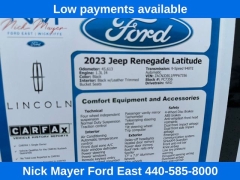 Used 2023  Jeep Renegade Latitude 4x4 at DriveNow Mayfield near Mayfield Heights&comma; OH