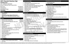 Used 2021  Chevrolet Suburban 4WD 4dr High Country at Drive Now Westlake near Westlake&comma; OH