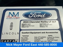 Used 2024  Chevrolet Malibu 4dr Sdn 1LT at DriveNow Mayfield near Mayfield Heights&comma; OH
