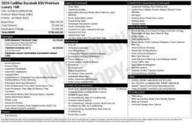 Used 2024  Cadillac Escalade ESV 4WD 4dr Premium Luxury at Drive Now Westlake near Westlake&comma; OH
