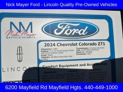 Used 2024  Chevrolet Colorado 4WD Crew Cab Z71 at Drive Now Westlake near Westlake, OH