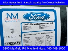 Used 2025  Chevrolet Malibu 4dr Sdn 1LT at DriveNow Mayfield near Mayfield Heights&comma; OH