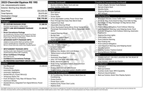 Used 2023  Chevrolet Equinox AWD 4dr RS at Drive Now Westlake near Westlake&comma; OH
