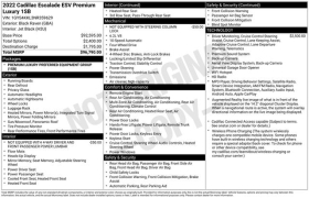 Used 2022  Cadillac Escalade ESV 4WD 4dr Premium Luxury at DriveNow Mayfield near Mayfield Heights&comma; OH