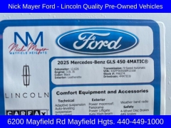 Used 2025  Mercedes-Benz GLS GLS 450 4MATIC SUV at DriveNow Mayfield near Mayfield Heights, OH