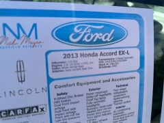 Used 2013  Honda Accord Sdn 4dr V6 Auto EX-L at Drive Now Westlake near Westlake&comma; OH