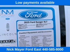 Used 2025  Ford Ranger XLT 4WD SuperCrew 5' Box at DriveNow Mayfield near Mayfield Heights&comma; OH
