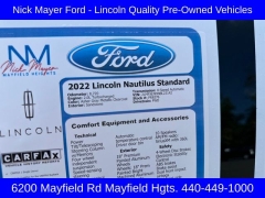 Used 2022 Lincoln Nautilus Standard FWD at DriveNow Mayfield near Mayfield Heights, OH