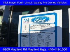 Used 2016 Ford Explorer 4d SUV 4WD XLT at DriveNow Mayfield near Mayfield Heights, OH