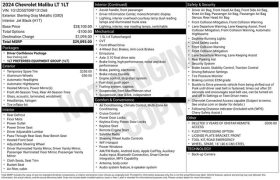 Used 2024  Chevrolet Malibu 4dr Sdn 1LT at DriveNow Mayfield near Mayfield Heights&comma; OH