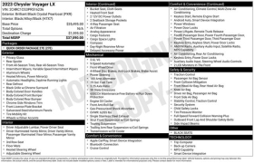 Used 2023  Chrysler Voyager LX FWD at DriveNow Mayfield near Mayfield Heights&comma; OH