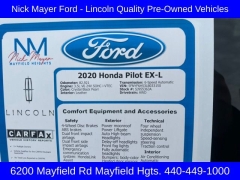 Used 2020  Honda Pilot 4d SUV AWD EX-L at DriveNow Mayfield near Mayfield Heights&comma; OH