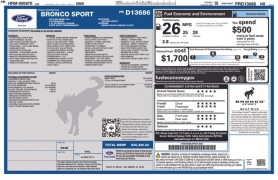 Used 2023  Ford Bronco Sport Big Bend 4x4 at Drive Now Westlake near Westlake&comma; OH