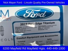 Used 2019  Ford Edge 4d SUV AWD Titanium at DriveNow Mayfield near Mayfield Heights&comma; OH