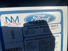 Used 2024  Jeep Wrangler Sport S 4 Door 4x4 at Drive Now Westlake near Westlake&comma; OH