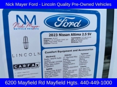 Used 2023  Nissan Altima 2&period;5 SV Sedan at DriveNow Mayfield near Mayfield Heights&comma; OH