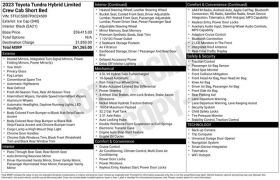 Used 2023  Toyota Tundra Hybrid 4WD Limited CrewMax 5&period;5ft Bed at DriveNow Mayfield near Mayfield Heights&comma; OH