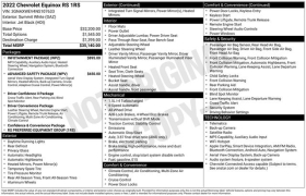 Used 2022  Chevrolet Equinox AWD 4dr RS at Drive Now Westlake near Westlake&comma; OH