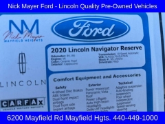 Used 2020  Lincoln Navigator 4d SUV 4WD Reserve at DriveNow Mayfield near Mayfield Heights&comma; OH
