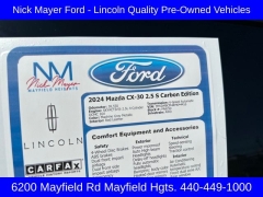 Used 2024  Mazda CX-30 2.5 S Carbon Edition AWD at DriveNow Mayfield near Mayfield Heights, OH
