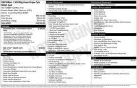 Used 2023  Ram 1500 Big Horn 4x4 Crew Cab 5'7" Box at DriveNow Mayfield near Mayfield Heights&comma; OH