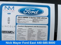 Used 2015  BMW 5 Series 4dr Sdn 535i xDrive AWD at DriveNow Mayfield near Mayfield Heights&comma; OH