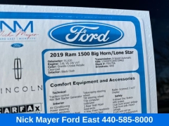 Used 2019  Ram 1500 Big Horn&sol;Lone Star 4x4 Crew Cab 5'7" Box at Drive Now Westlake near Westlake&comma; OH
