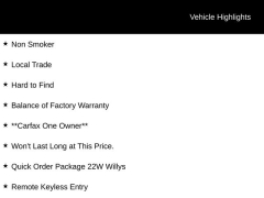 Used 2024 Jeep Wrangler Willys 4 Door 4x4 at DriveNow Mayfield near Mayfield Heights, OH