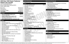 Used 2022  Ram 1500 Classic 2WD Tradesman Reg Cab 8' Box at Drive Now Westlake near Westlake&comma; OH