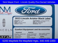 Used 2023  Lincoln Aviator Black Label AWD at DriveNow Mayfield near Mayfield Heights, OH