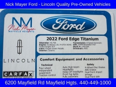 Used 2022 Ford Edge Titanium AWD at Drive Now Westlake near Westlake, OH