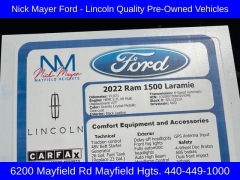 Used 2022 Ram 1500 4WD Laramie Crew Cab 5'7" Box at Drive Now Westlake near Westlake, OH