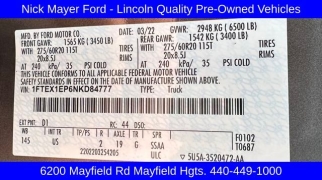 Used 2022 Ford F-150 4WD XLT SuperCab 6.5' Box at Drive Now Westlake near Westlake, OH