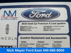 Used 2023  Audi Q3 S line Premium 45 TFSI quattro at Drive Now Westlake near Westlake&comma; OH