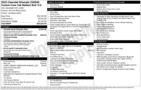 Used 2025  Chevrolet Silverado 2500HD 4WD Crew Cab 159" Custom at DriveNow Mayfield near Mayfield Heights&comma; OH