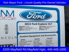 Used 2022  Ford Explorer XLT 4WD at DriveNow Mayfield near Mayfield Heights, OH