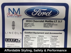 Used 2024  Chevrolet Malibu 4dr Sdn 1LT at Drive Now Westlake near Westlake&comma; OH
