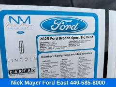 Used 2025  Ford Bronco Sport Big Bend 4x4 at Drive Now Westlake near Westlake&comma; OH