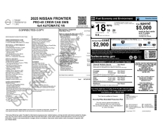 Used 2025  Nissan Frontier Crew Cab 4x4 PRO-4X at Drive Now Westlake near Westlake&comma; OH