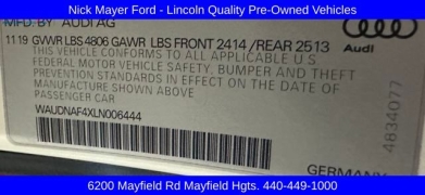 Used 2020 Audi A4 4d Sedan Quattro Premium at DriveNow Mayfield near Mayfield Heights, OH