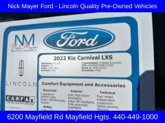 Used 2022  Kia Carnival LX Seat Package FWD at DriveNow Mayfield near Mayfield Heights&comma; OH